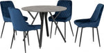 Athens Round Dining Set with Avery Dining Chairs