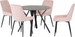 Athens Round Dining Set with Avery Dining Chairs