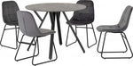 Athens Round Dining Set with Lukas Dining Chairs