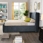 Clare gas-Lift Bed in Grey