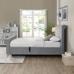 Carlow Gas-Lift Bed in Grey