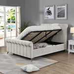 Carlow Gas-Lift Bed in Mink
