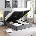 Dublin Gas-Lift Bed in Grey