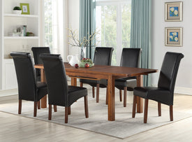 Andorra Acacia 120cm Extension Dining Set