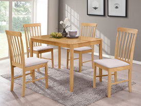 Cologne 1 x 4 Fixed Dining Set