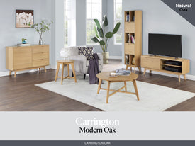 Carrington Modern Oak 140cm Extension Dining Set