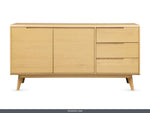 Carrington Modern Oak Triple Sideboard