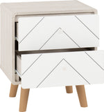 Dixie 2 Drawer Bedside Locker