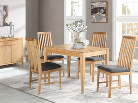 Dunmore Oak 4ft Fixed Dining Set
