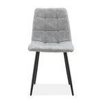 Fredrik Walnut Dining Chair Silver Grey