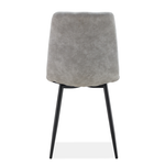 Fredrik Walnut Dining Chair Silver Grey