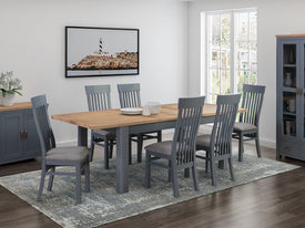 Treviso Midnight Blue 6ft Extension Dining Set