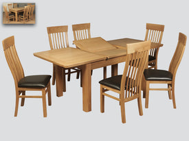 Treviso Oak 140cm Extension Dining Set