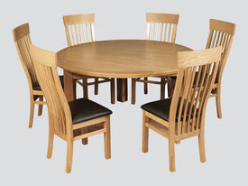 Treviso Oak 150cm Round Dining Set