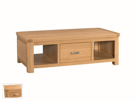 Treviso Oak Large Coffee Table with Drawer