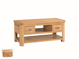 Treviso Oak Standard Coffee Table with Drawers