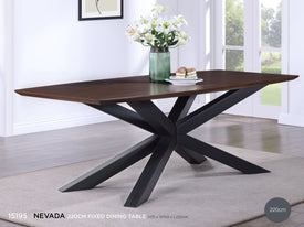 Nevada 220cm fixed dining table