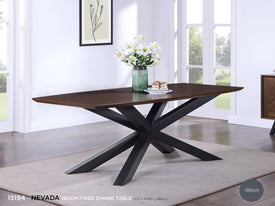 Nevada Fixed 180cm Dining Table