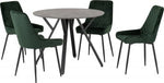 Athens Round Dining Set with Avery Dining Chairs