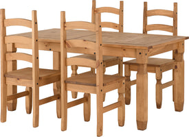 Corona Extending Dining Set - Four Chairs