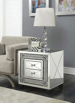 Crystal 2 Drawer Side Table