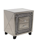 Crystal 2 Drawer Side Table
