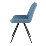 Isabella Blue Fabric Chair
