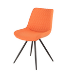 Isabella Orange Fabric Chair