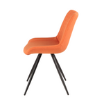 Isabella Orange Fabric Chair