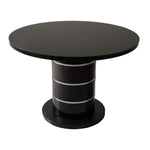 Modena Black Round Dining Table