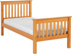 Monaco Single 3ft Bedframe High Foot End