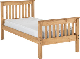 Monaco Single 3ft Bedframe High Foot End