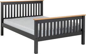Monaco 4ft 6 Bedframe High Foot End
