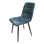 Pedro Blue Velvet Chair