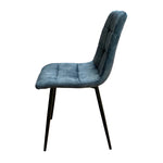Pedro Blue Velvet Chair