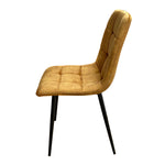 Pedro Mustard Velvet Chair