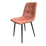 Pedro Peach Velvet Chair