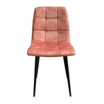 Pedro Peach Velvet Chair