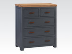 Treviso Midnight Blue 2 Over 3 Chest of Drawers