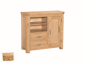 Treviso Oak Media Unit Sideboard